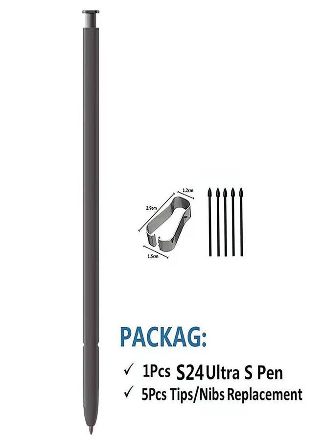 Bimahoo Galaxy S24 Ultra S Pen Replacement for Samsung Galaxy S24 Ultra Stylus Touch S Pen (WithBluetooth) All Versions + 5 x Nibs (Black) - Image 2