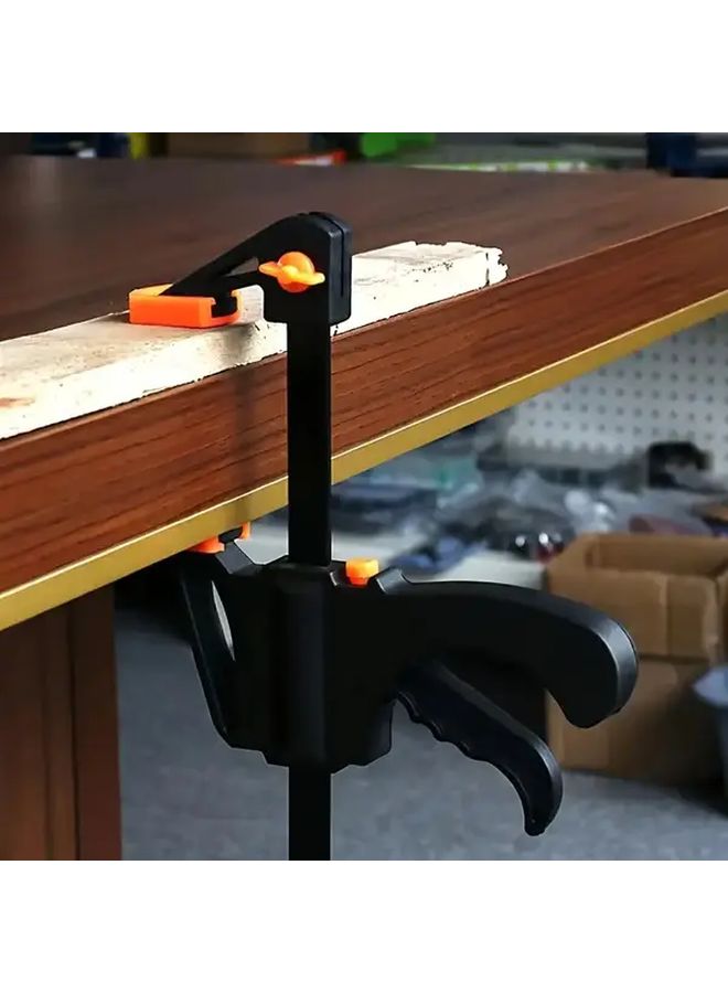 5 Piece Heavy Duty F Clamp Set With Quick Release Adjustable Jaw For Woodworking - Image 3