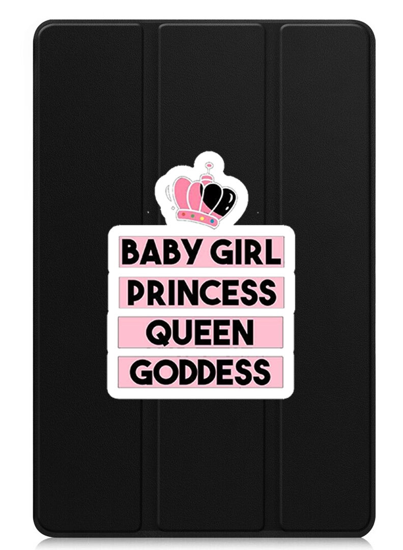 Theodor Protective Flip Case For Apple iPad Pro 13 (2024) With Trifold Stand Auto Wake Sleep Shockproof Cover Baby Girl Princess white - Image 1