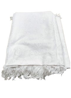 Generic Ihram 100% Cotton Egyptian Cloth for Men Hajj 203cm x 102cm 2 Pieces Per Unit white  - Image 2