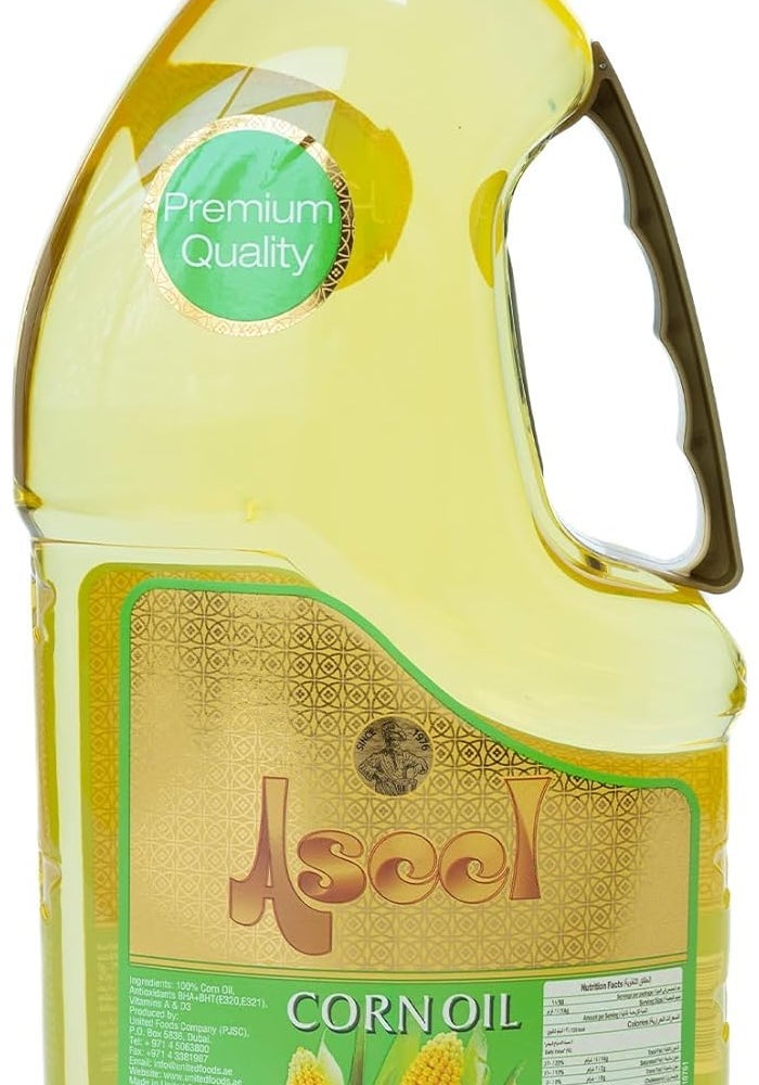 Aseel عبوة مزدوجة من زيت الذرة عسيل، 2 × 1.5 لتر - Image 2