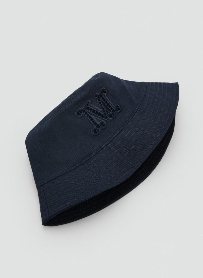 MANGO Bucket Hat With Embroidered Lettering  - Image 2