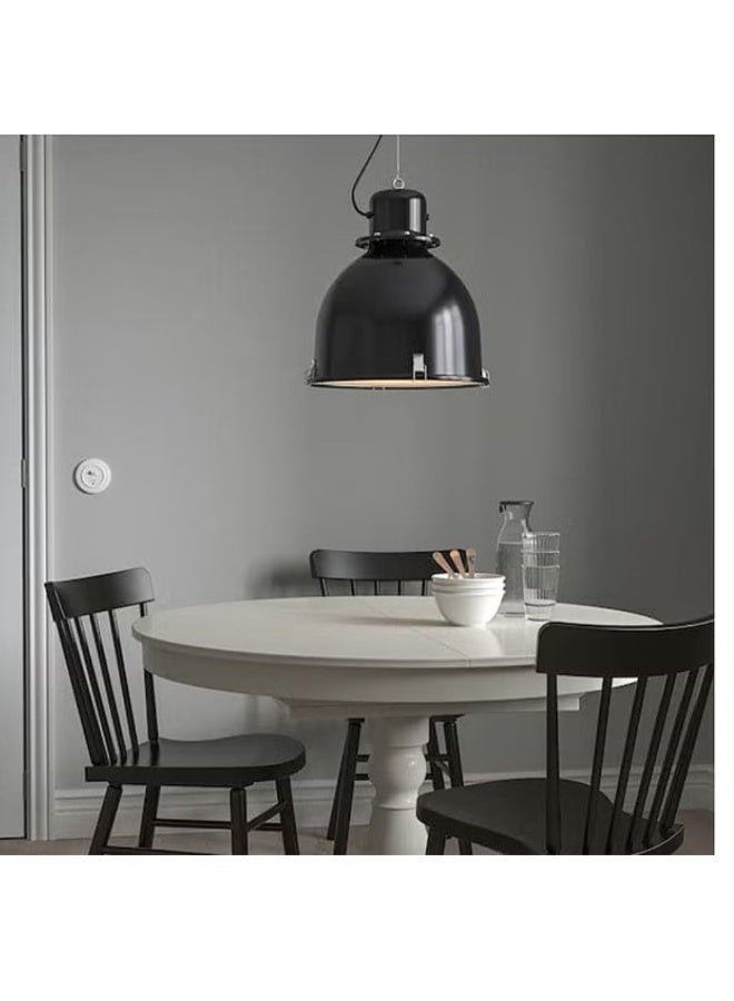 IKEA (IKEA) Pendant Lamp, Black Metal Finish, 38 cm - Image 2