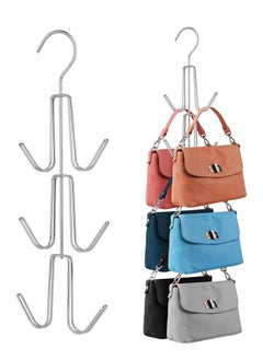 SYOSI Purses Handbags Hangers, Purse Handbag Holder, Closet Organization for Purses Handbags Backpacks Tank Tops Belts, Metal Clothes Hangers,  Space Saving Hangers Magic Hangers，2 Pack  - Image 1