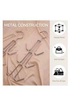 SYOSI Purses Handbags Hangers, Purse Handbag Holder, Closet Organization for Purses Handbags Backpacks Tank Tops Belts, Metal Clothes Hangers,  Space Saving Hangers Magic Hangers，2 Pack  - Image 5
