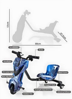 Mini 36V High-Power 360° Electric Drifting Scooter for Children and Adults - Adjustable, with Bluetooth and Protective Gear - pzsku/ZA8BF3F69F3BA316C5FC6Z/45/_/1734945875/2f5ba1eb-0659-4da1-b45f-5640ae5f878d