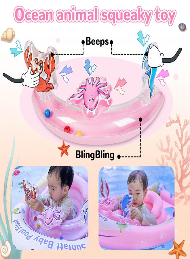 SUNFATT Baby Float with Canopy,Baby Floaties 6-12 Months with UPF 50+ Sun Protection & Toy Play Console,Tdooler Float Features an Adjustable Safety Seat for Girls,Toddler,Infant Aged 6-36 Months. - Image 3