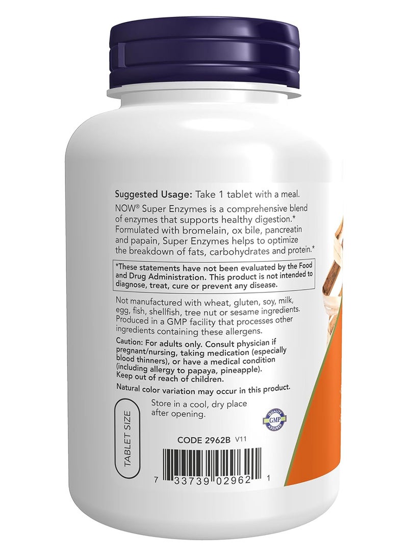 now Super Enzymes 180 Tablets - Image 3
