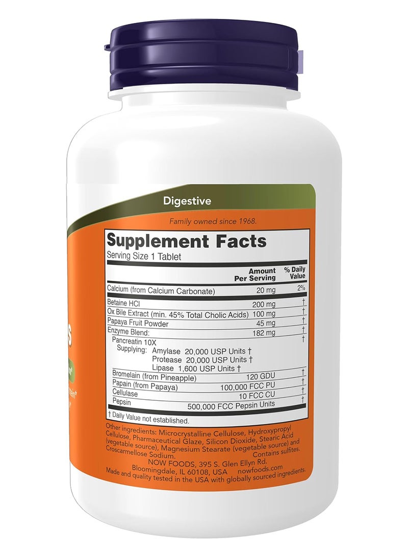 now Super Enzymes 180 Tablets - Image 2