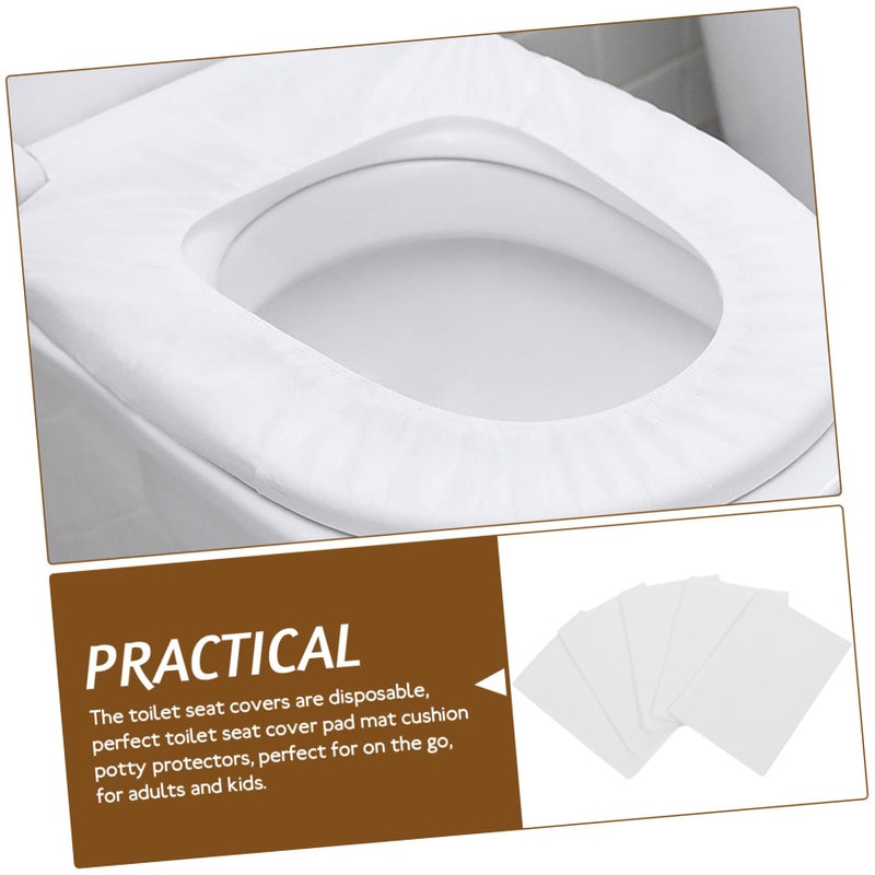 Disposable Water Soluble Toilet Seat Covers 5 Packs Soft Pulp Cushion For Home Travel - Image 4