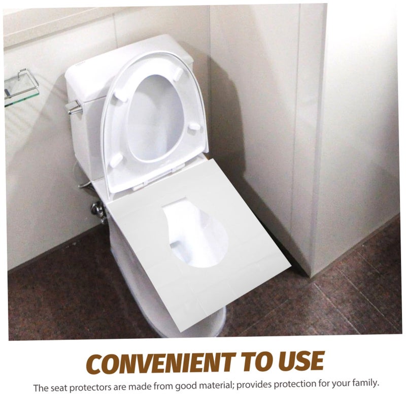 Disposable Water Soluble Toilet Seat Covers 5 Packs Soft Pulp Cushion For Home Travel - Image 5