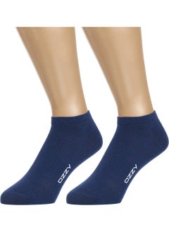 Ozzy Socks 5 Pairs Seamless Cotton Navy Blue Unisex Booties Socks Summer Durable Heel and Toe  - Image 2