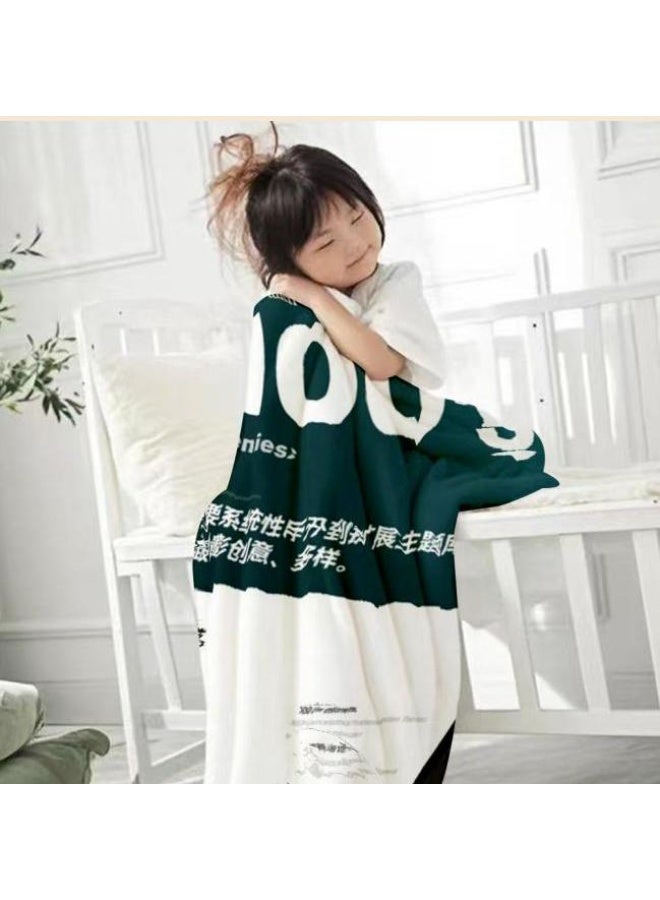 عام بطانية رقيقة من الفانيلا الكرتونية للأطفال والرضع (دافئة ومريحة، ومناسبة للنوم والألعاب) 70 سم * 100 سم