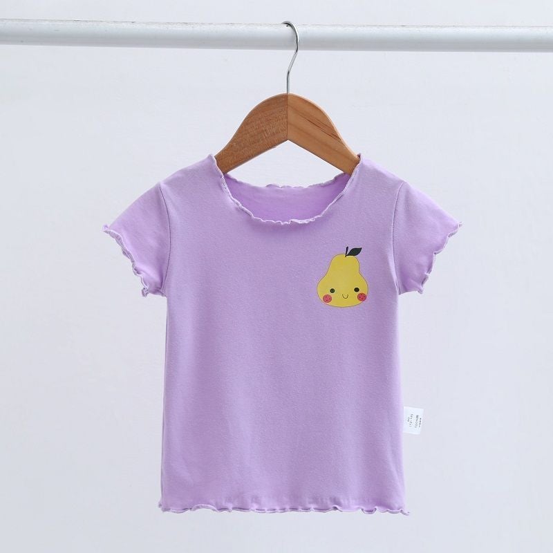 Newborn Baby Clothes Children'S Clothing Boys And Girls Baby T-Shirt 0-2 Years Old Baby Ice Silk Short Sleeve Base Shirt - Image 1