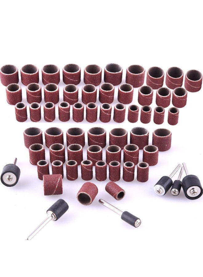 AUSTOR 384 Pieces Drum Sander Set Including 360 Pieces Nail Sanding Band Sleeves and 24 Pieces Drum Mandrels for Dremel Rotary Tool  - Image 2