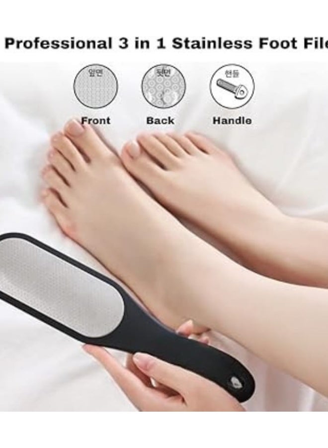 Fadeeva Wonder Foot 3-in-1 Professional Electric Foot File – Removes Dead Skin and Cracked Heels – Wet and Dry Pedicure Callus Remover with Replaceable Heads – Perfect for Men and Women, Ideal for Home and Salon Use - Image 2