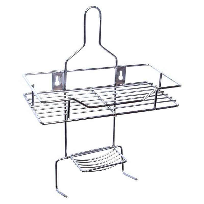 SQUARO Stainless Steel 4in1 Multipurpose Bathroom Shelf and Rack Shower Caddy Bathroom Storage Shelf Holder Bathroom Accessories for Home (Chrome Finish) - Image 2