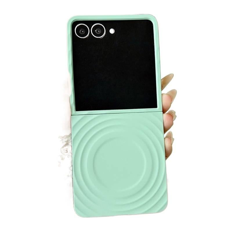 MagSafe Drop Protection Silicone for Samsung Galaxy Z Flip 7 and Full Coverage in Green for Daily Use - Image 1