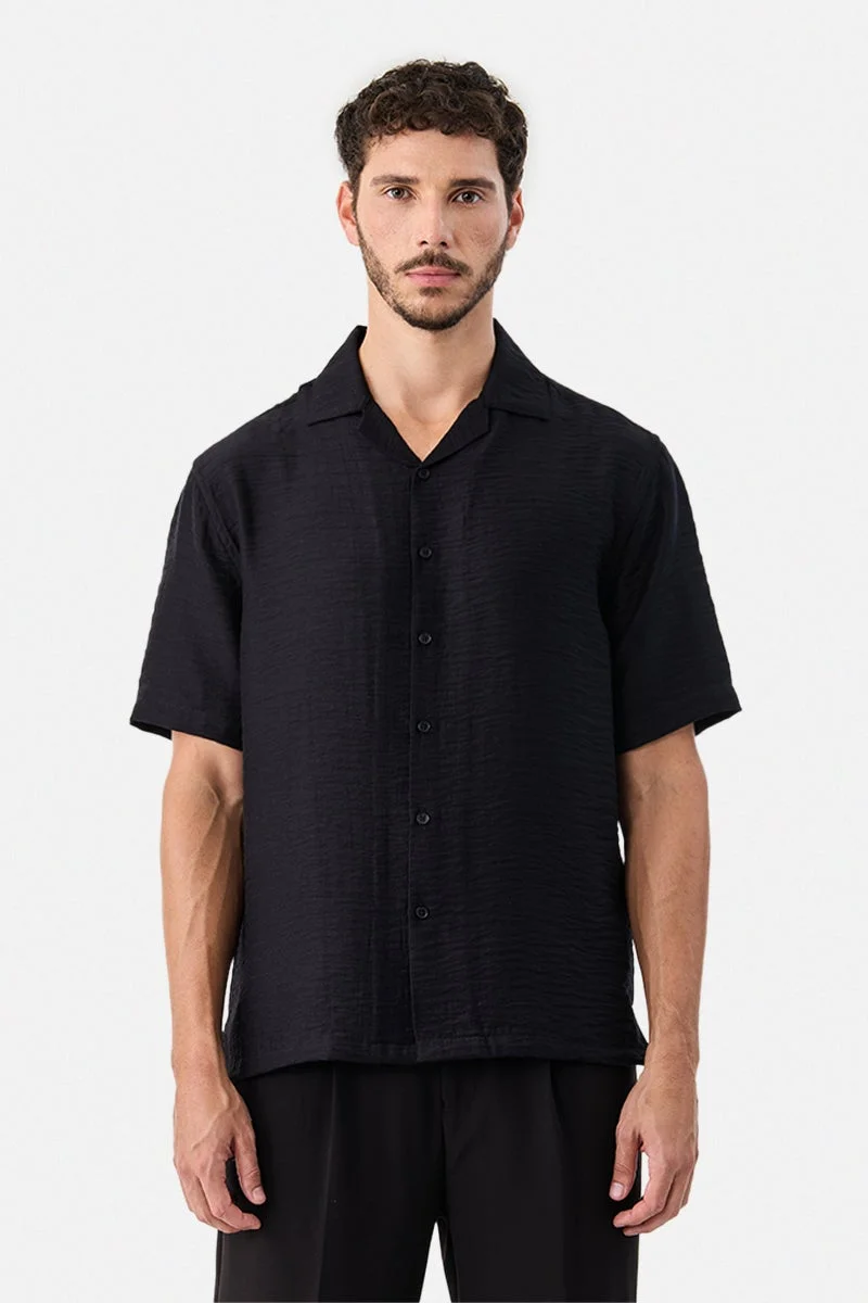 سنيتش Textured Box Fit Shirt