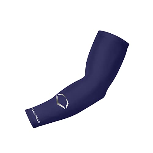 EvoShield Adult Solid Compression Arm Sleeve - Navy, Small/Medium - Image 1