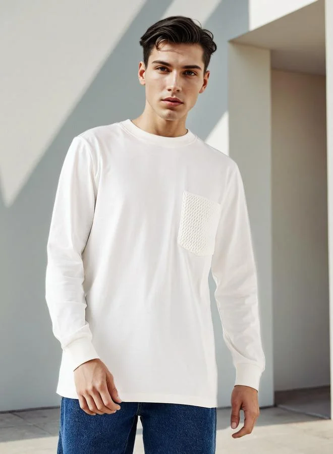 Lee Cooper Regular Fit T-shirt with Crochet Pocket