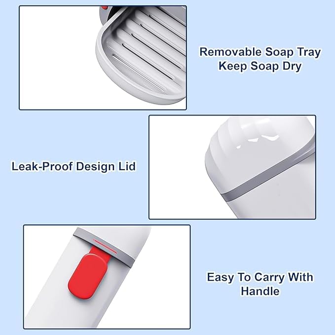 Dermatouch 1 Pcs Travel Soap Case || Soap Case with Leak Proof Lid - Image 3