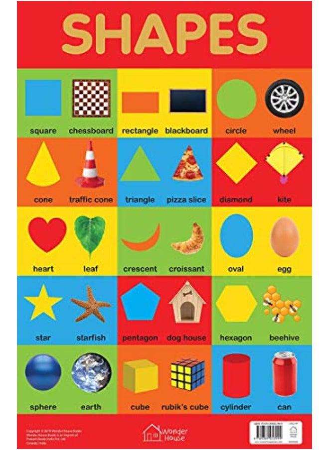null - Shapes Chart - Early Learning Educational Chart For Kids: Perfect For Homeschooling, Kindergarten an - Image 1