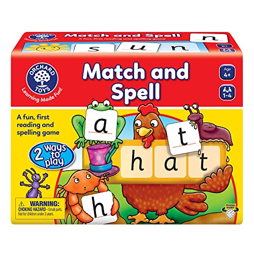 MOOSE Orchard Toys Moose Games Match and Spell Game A Fun First Reading and Spelling Game 2 Ways to Play Age 4 14 Players - Image 1