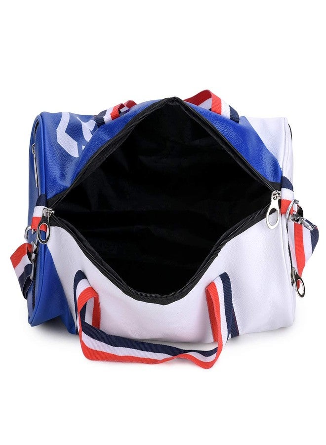 Groupers 20L Foldable Gym Bag Set - Water-Resistant Duffle, Adjustable Strap + 1 Blue & White Bag - Travel & Workout Weekender for Men & Women - Image 5