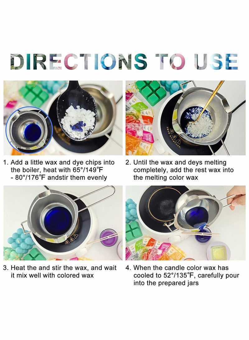 Candle Dye for Soy Wax Wax Dye Color Chips for Candle Making Cruelty-Free and Vegan Safe and Natural 16 Colors - Image 3