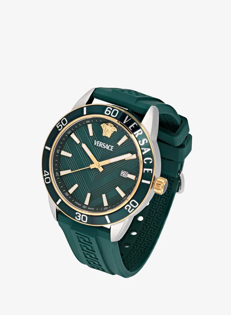 فيرزاتشي Greca Urban Quartz Green Dial Watch