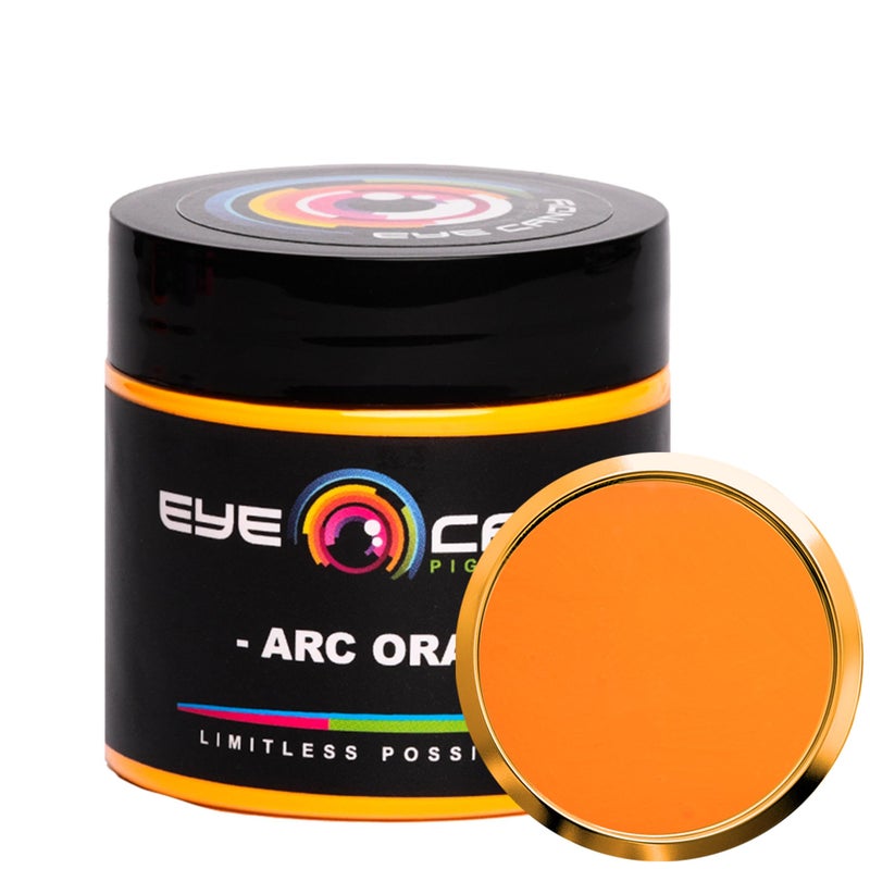 Eye Candy Pigments Premium Mica Powder Arc Orange 25gr for Epoxy Resin Soap Paint Woodworking Acrylic Pouring Bath Bombs Fishing Lures DIY Arts and Crafts Additive