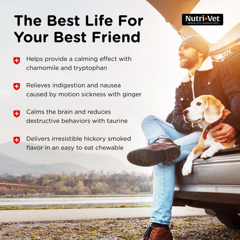 nutri vet Nutri-Vet Pet-Ease Soft Chews for Dogs, Vet Formulated with Chamomile & Tryptophan to Soothe and Calm During Storms, Separation Anxiety, and Loud Noises, Dog Calming Supplement, 6.0 oz - Image 4