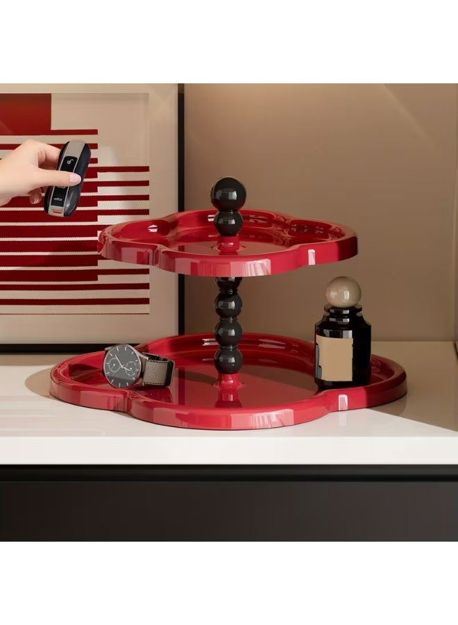 erorex 2/3-Tier Acrylic Desktop Organizer with Shelves – Space-Saving Multi-Layer Storage for Makeup, Skincare & Bathroom Essentials - Image 1