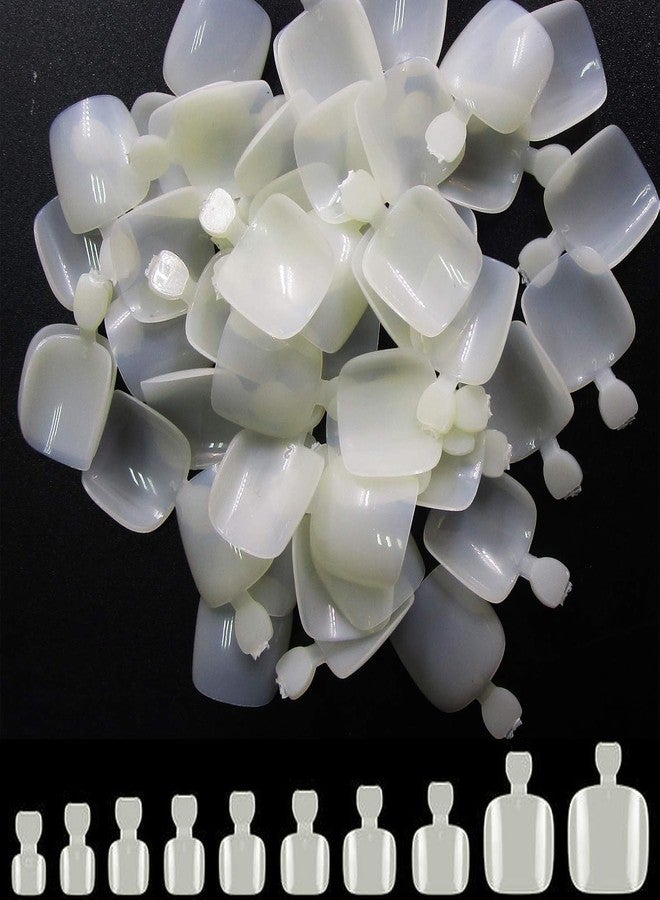 روبي فيس أطراف أظافر قدم صناعية من روبي فيس، 500 قطعة من الأظافر الصناعية، أظافر قدم صناعية يمكنكِ صنعها بنفسكِ - أطراف أظافر قدم طبيعية للنساء، طقم أظافر صناعية يمكنكِ صنعها بنفسكِ للعناية بالقدمين في المنزل - Image 4