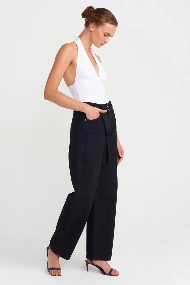 Dilvin White DILVIN Slim-fit Halterneck Blouse for Women | Best Price UAE