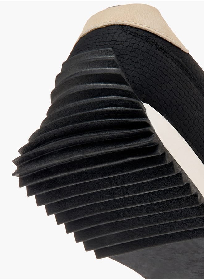 ELLE Women's Panelled Sneakers with Lace-Up Closure  - Image 5
