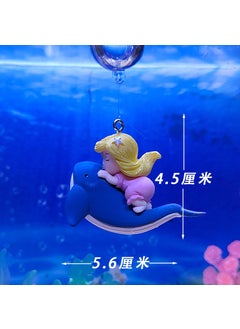 No.1 blue whale girl send fishing line float ball