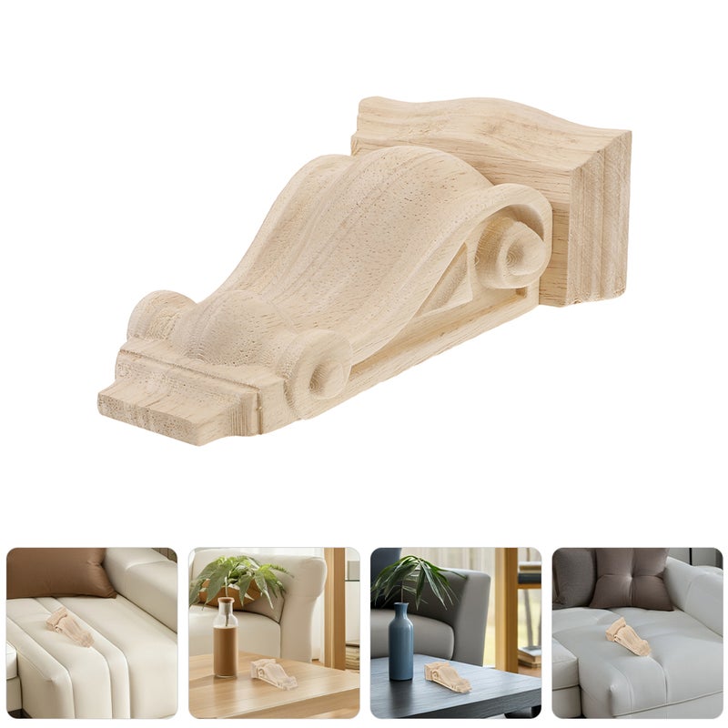 2pcs Carving Corbels European Style Corbel For Home Decor Decorative Wood Corbel Roman Column Corner Flower Appliques For Walls Doors - Image 2