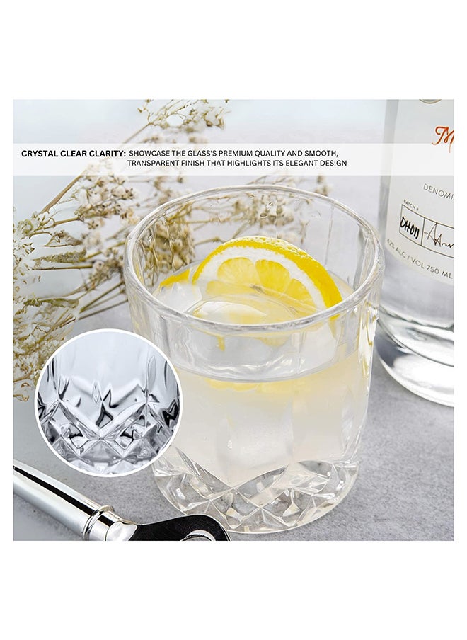 Feelings Feelings 6 Pcs Glass Tumbler Set By Addox Premium Drinking Glasses 240Ml  - Image 3