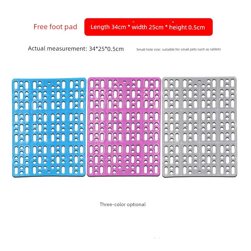 Dog cage mat Plastic floor mat Grid leaking board Pet cage mat Cat dog rabbit anti-slip mat Pad insulation - Image 4