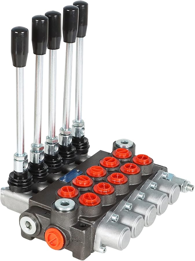 Findmall 5 سبول 13 جالون في الدقيقة صمام تحكم هيدروليكي اتجاهي 3600 رطل لكل بوصة مربعة منافذ SAE مزدوج الفعل للجرارات واللوادر - Image 3