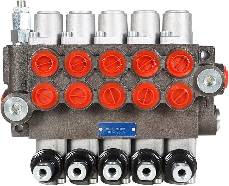 Findmall 5 سبول 13 جالون في الدقيقة صمام تحكم هيدروليكي اتجاهي 3600 رطل لكل بوصة مربعة منافذ SAE مزدوج الفعل للجرارات واللوادر - Image 5