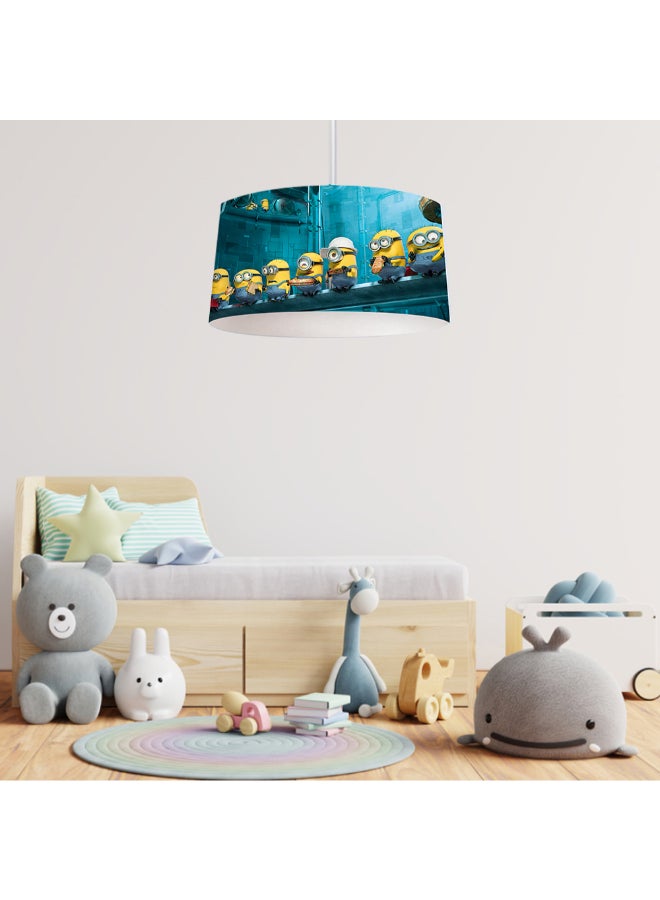 tbshomelamp Fabric Kid'S Ceiling Lamp   Multicolor 42x25 cm 