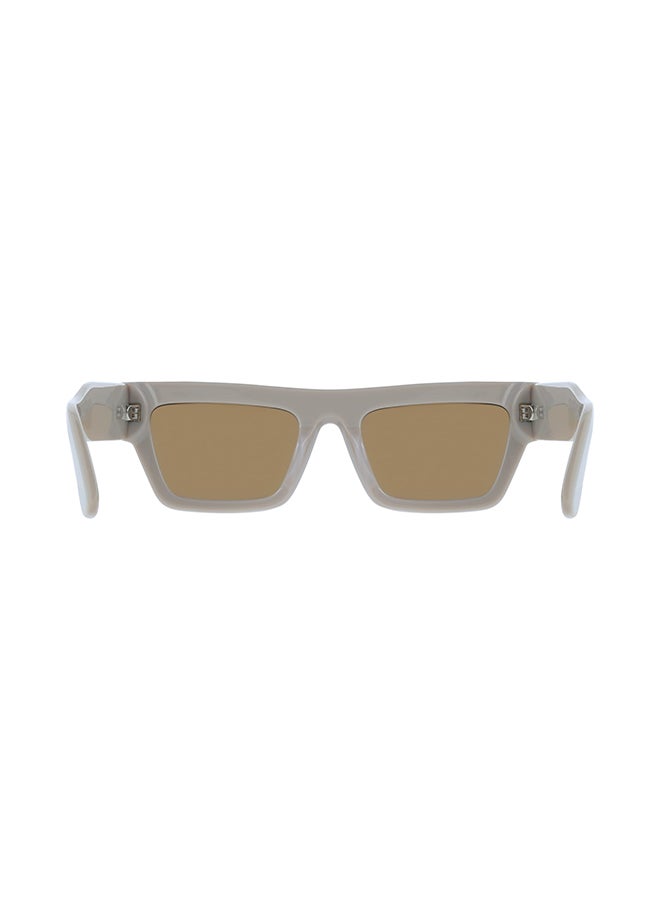 CALVIN KLEIN نظارات شمسية كاملة الإطار من أسيتات كالفن كلاين CK25510S 5220 (209) بيج - Image 3