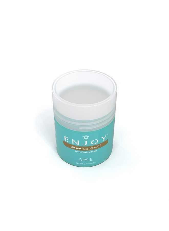 ENJOY Dry Wax, Long-Lasting Matte Finish Hair Styling Wax for All Hair Types - Easy to Apply and Infused with Nourishing Ingredients for Healthier Hair, 2oz - Image 3