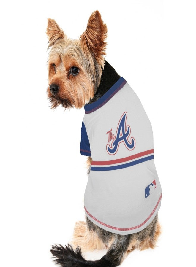 Pets First MLB Atlanta Braves City Connect Dog T-Shirt, Size Medium, MLB PET Shirt for Dogs & Cats, Match The PROs with The Sporty City Connect Dog T-Shirt - Image 3