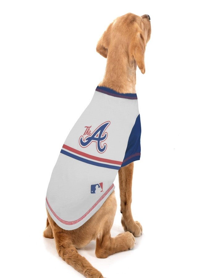 Pets First MLB Atlanta Braves City Connect Dog T-Shirt, Size Medium, MLB PET Shirt for Dogs & Cats, Match The PROs with The Sporty City Connect Dog T-Shirt - Image 4