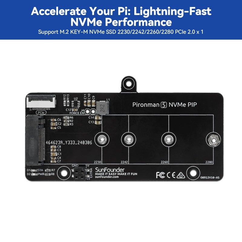 SunFounder Pironman 5 NVMe M.2 SSD PCIe 2.0/3.0 Mini PC Case for Raspberry Pi 5 Hailo-8L, AI Agent OpenClaw, Tower Cooler+Dual RGB Fans, 0.96'' OLED Module, Safe Shutdown, Standard HDMI, RGB Effect - Image 5