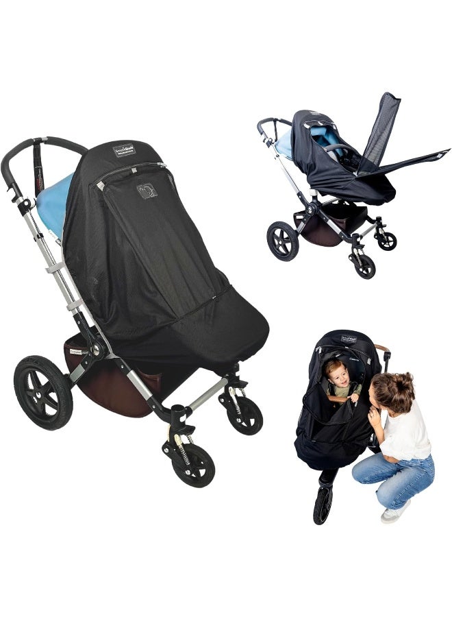 SnoozeShade Plus Extra Universal Fit Baby and Toddler Buggy & Stroller Sun Shade and Sleep Aid - Image 1